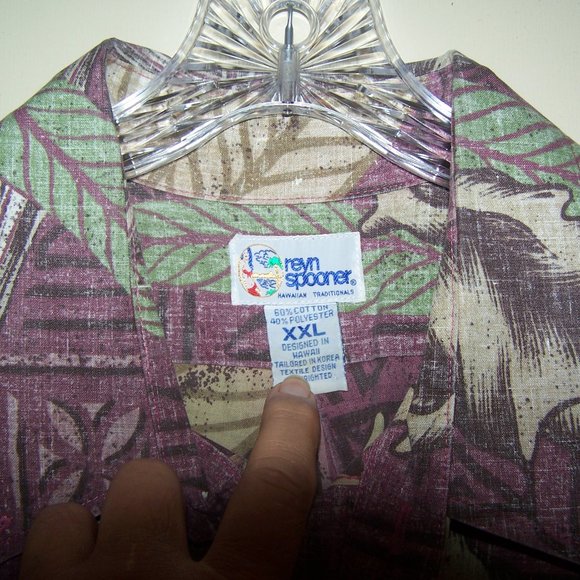 VINTAGE REYN SPOONER HAWAIIAN FLORAL CAMP SHIRT - Picture 3 of 11